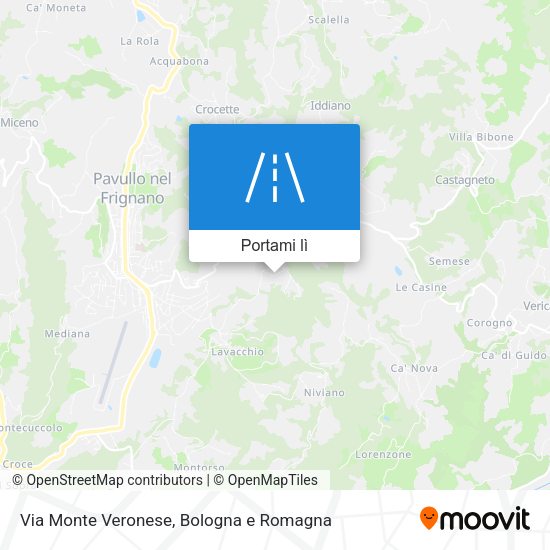 Mappa Via Monte Veronese
