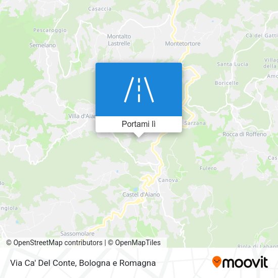Mappa Via Ca' Del Conte