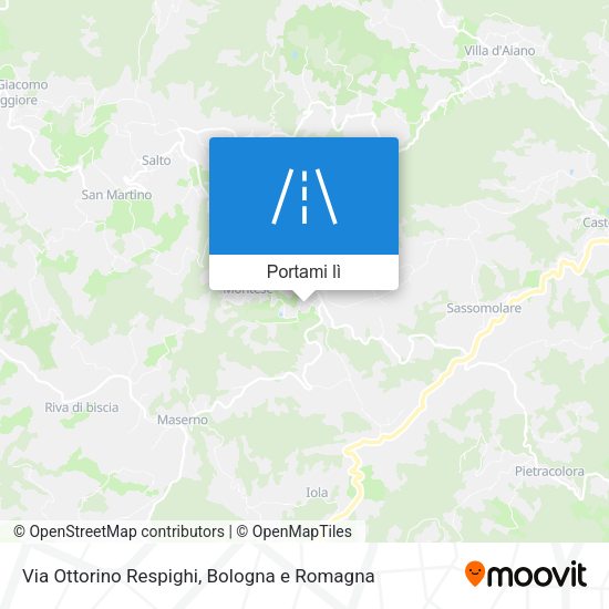 Mappa Via Ottorino Respighi