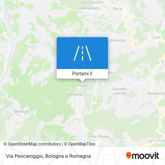 Mappa Via Pescaroggio