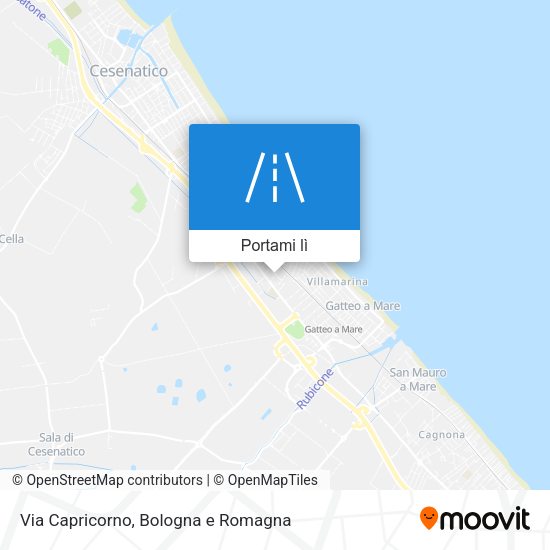 Mappa Via Capricorno