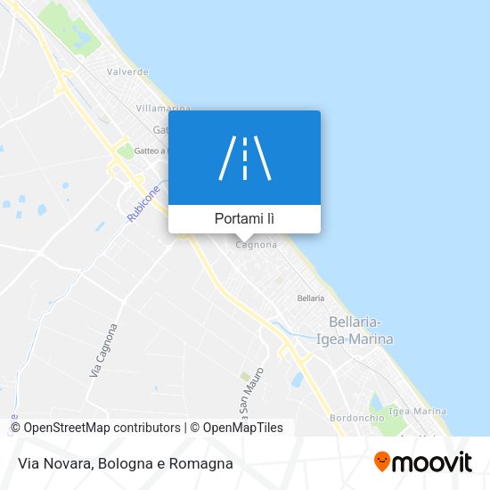 Mappa Via Novara