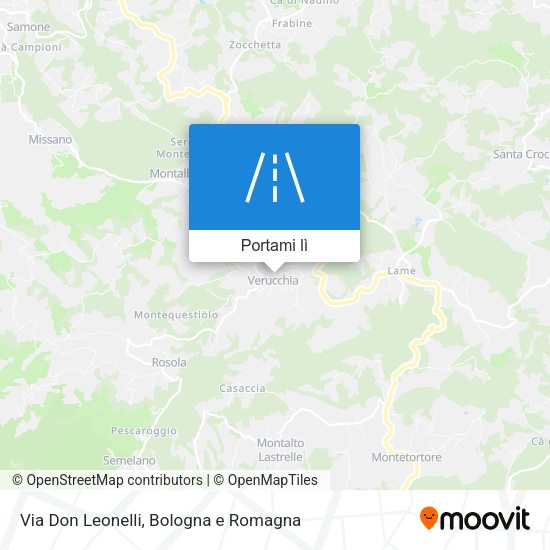 Mappa Via Don Leonelli