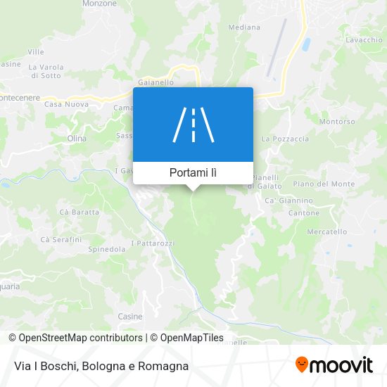 Mappa Via I Boschi