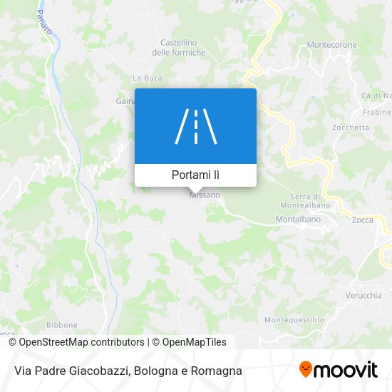 Mappa Via Padre Giacobazzi