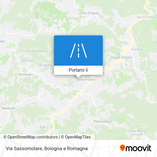 Mappa Via Sassomolare