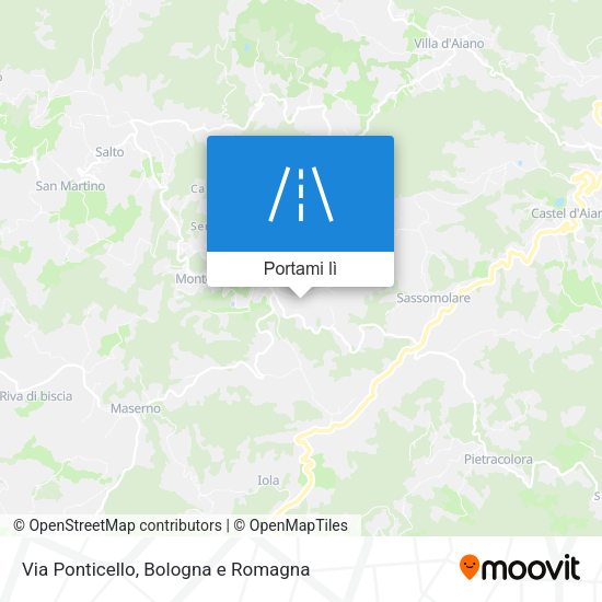 Mappa Via Ponticello