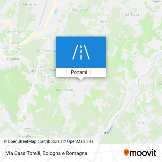 Mappa Via Casa Torelli