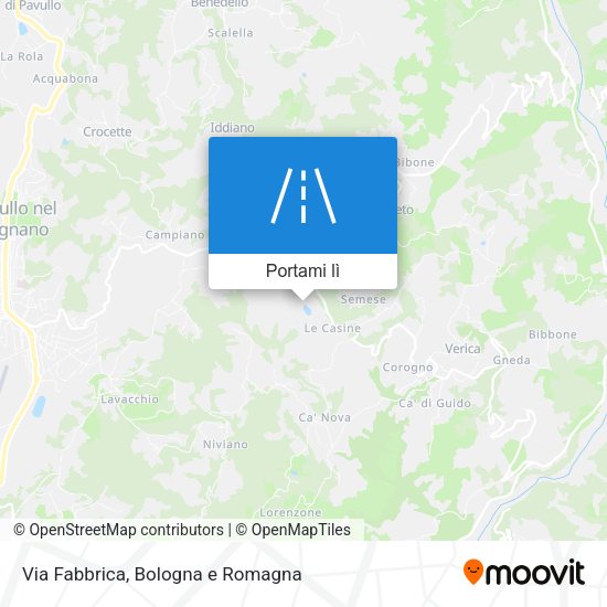 Mappa Via Fabbrica