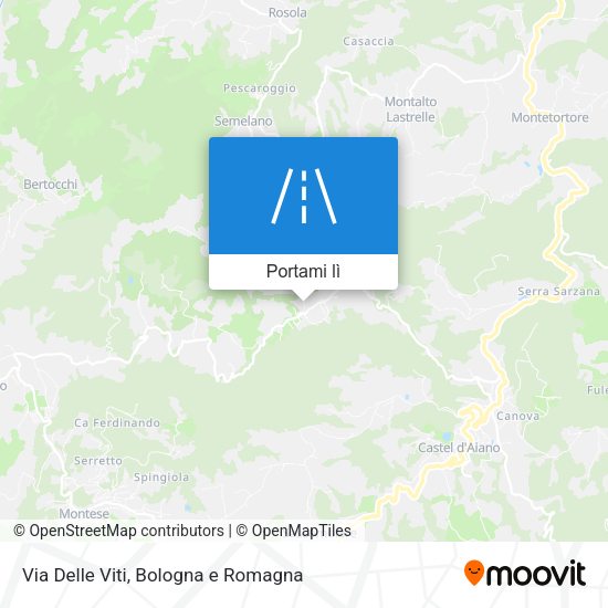 Mappa Via Delle Viti
