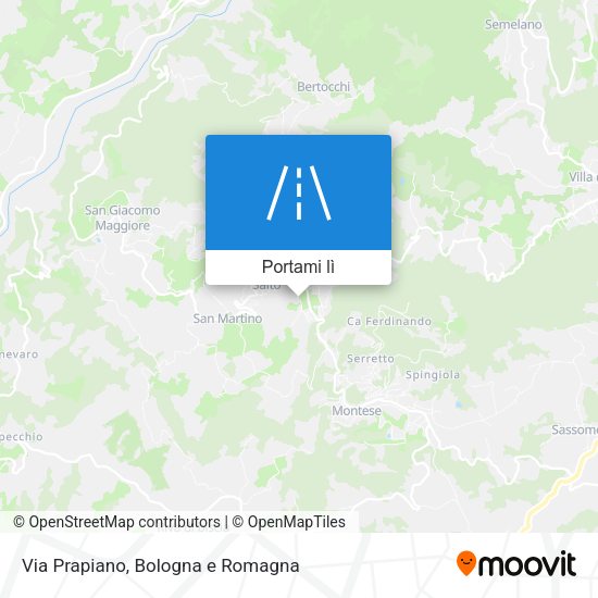 Mappa Via Prapiano