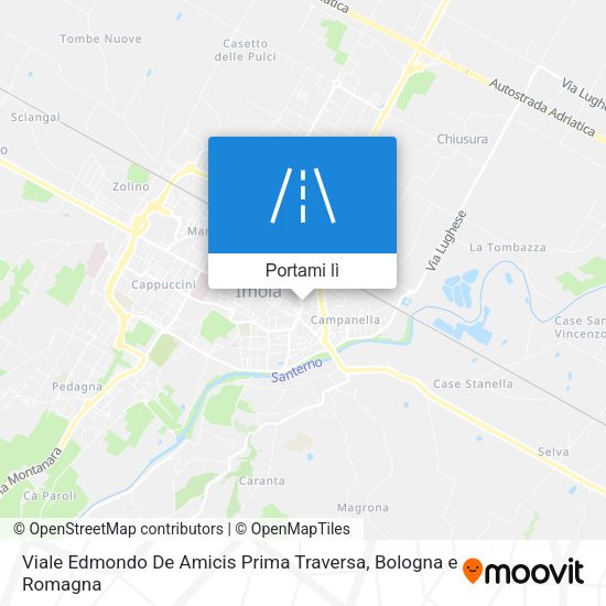 Mappa Viale Edmondo De Amicis Prima Traversa