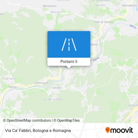 Mappa Via Ca' Fabbri