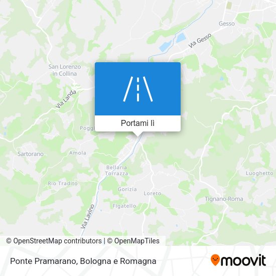 Mappa Ponte Pramarano