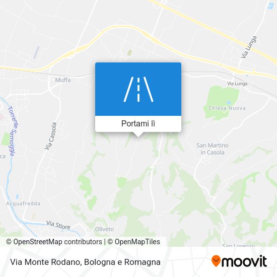 Mappa Via Monte Rodano