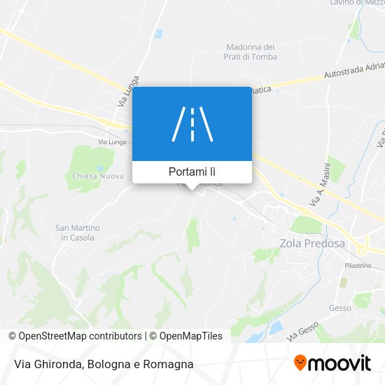Mappa Via Ghironda
