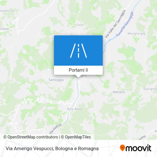 Mappa Via Amerigo Vespucci