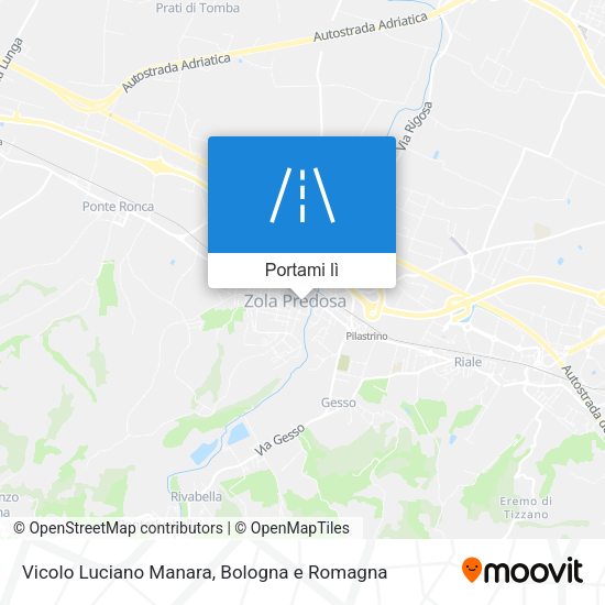 Mappa Vicolo Luciano Manara