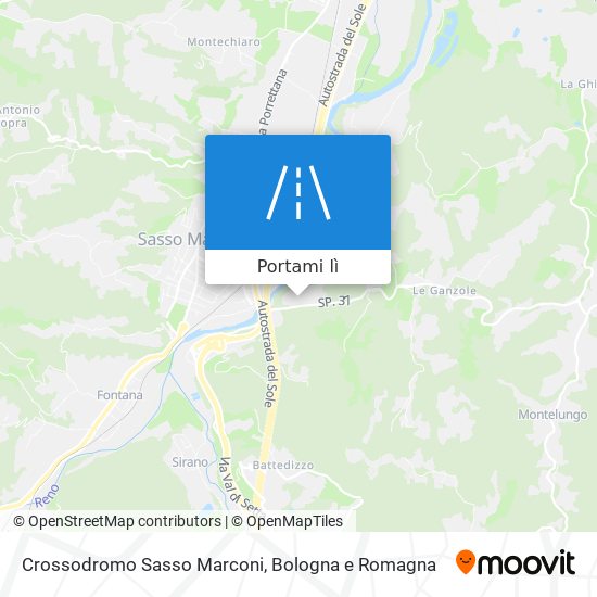 Mappa Crossodromo Sasso Marconi