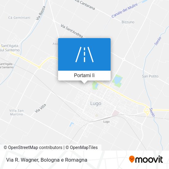 Mappa Via R. Wagner