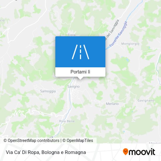 Mappa Via Ca' Di Ropa