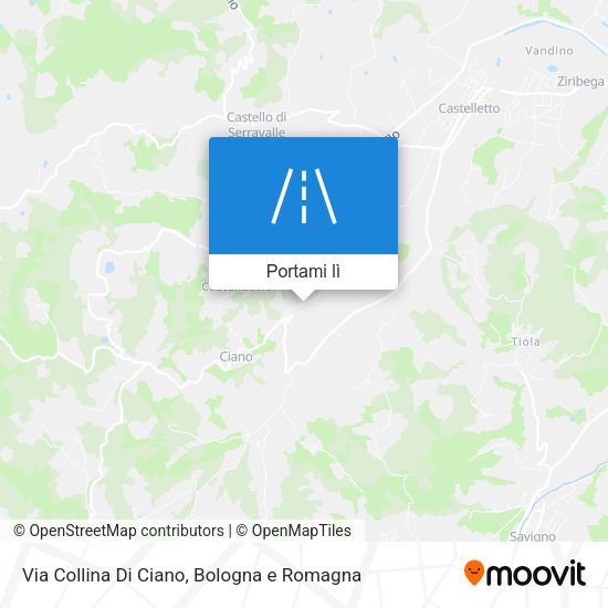 Mappa Via Collina Di Ciano
