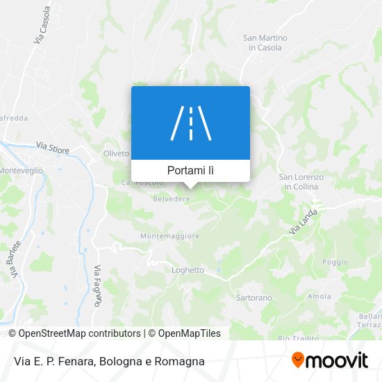 Mappa Via E. P. Fenara