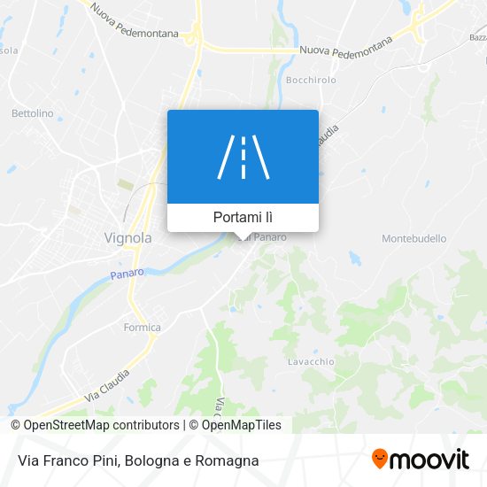 Mappa Via Franco Pini