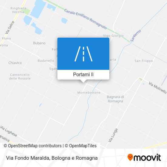 Mappa Via Fondo Maralda