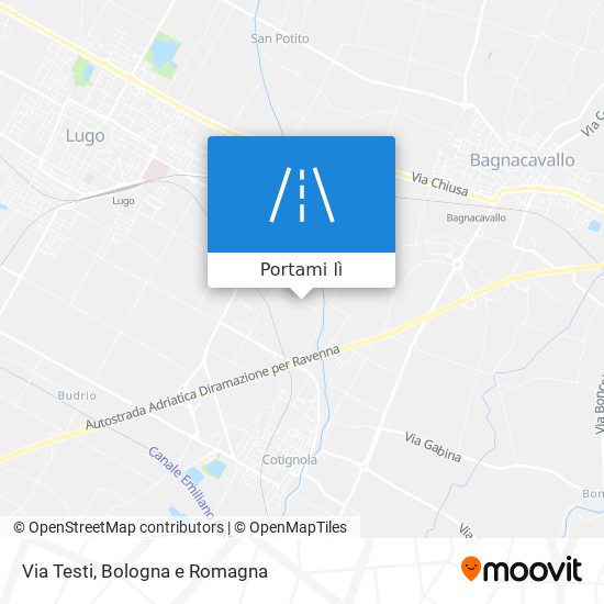 Mappa Via Testi