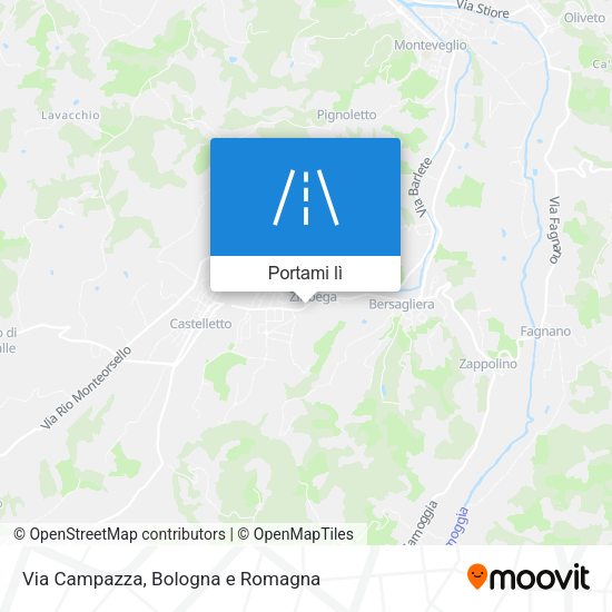Mappa Via Campazza