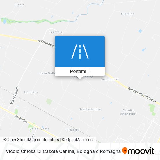 Mappa Vicolo Chiesa Di Casola Canina