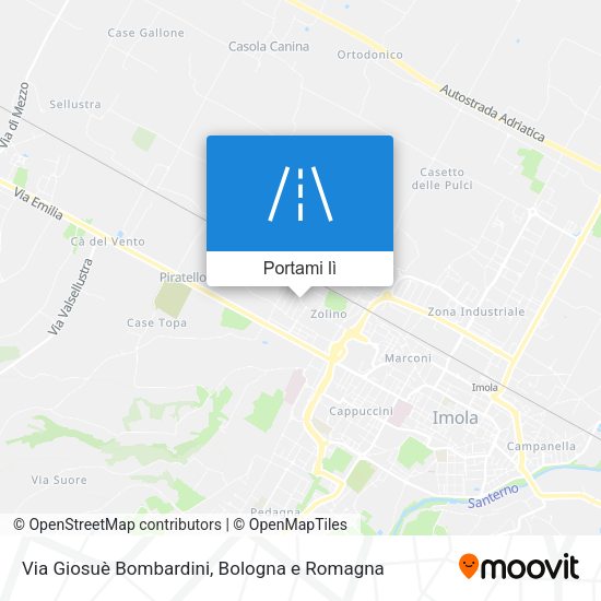 Mappa Via Giosuè Bombardini