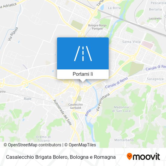 Mappa Casalecchio Brigata Bolero