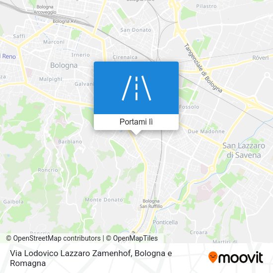Mappa Via Lodovico Lazzaro Zamenhof