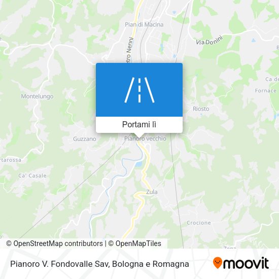 Mappa Pianoro V. Fondovalle Sav