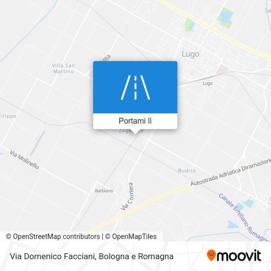 Mappa Via Domenico Facciani