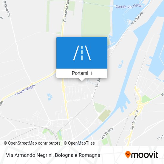 Mappa Via Armando Negrini