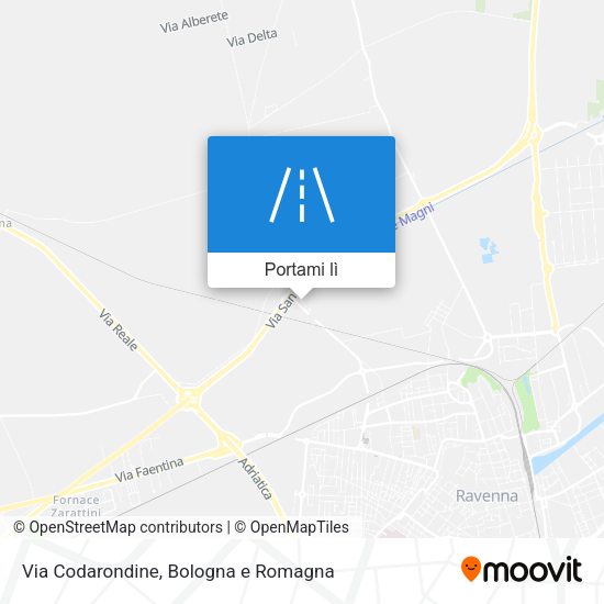 Mappa Via Codarondine