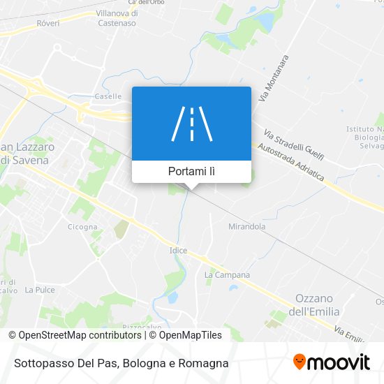 Mappa Sottopasso Del Pas