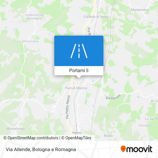 Mappa Via Allende