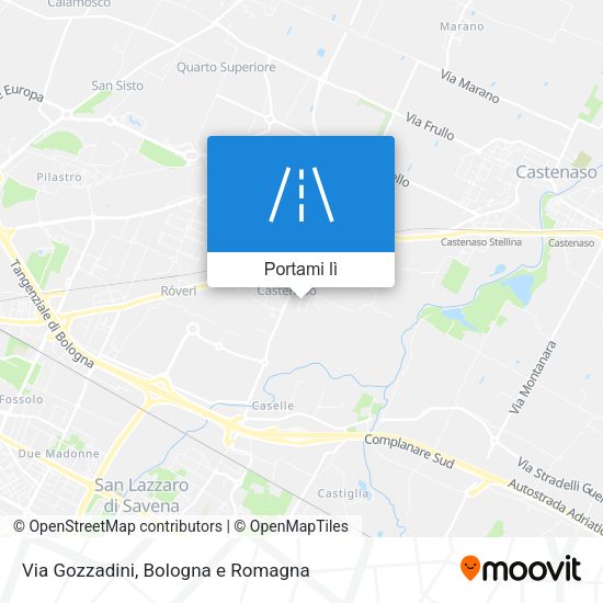 Mappa Via Gozzadini