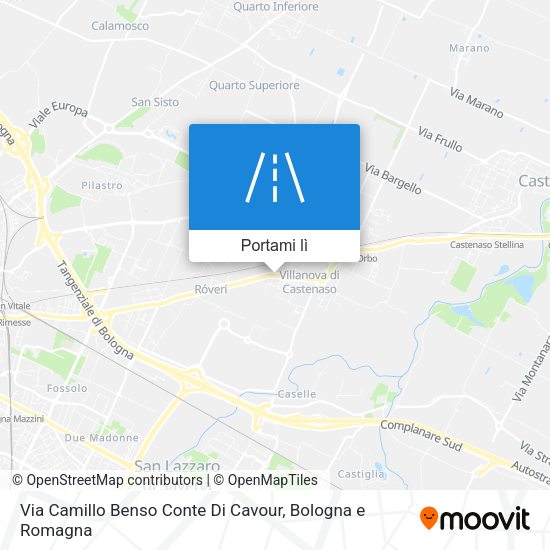 Mappa Via Camillo Benso Conte Di Cavour