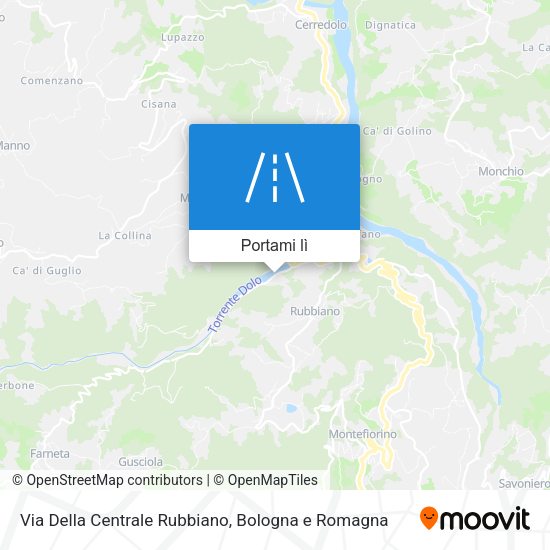 Mappa Via Della Centrale Rubbiano