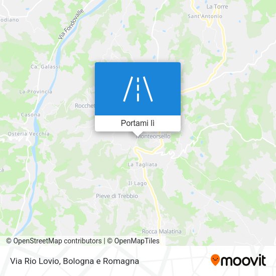 Mappa Via Rio Lovio