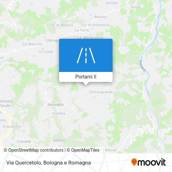 Mappa Via Quercetolo