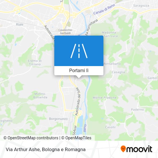 Mappa Via Arthur Ashe