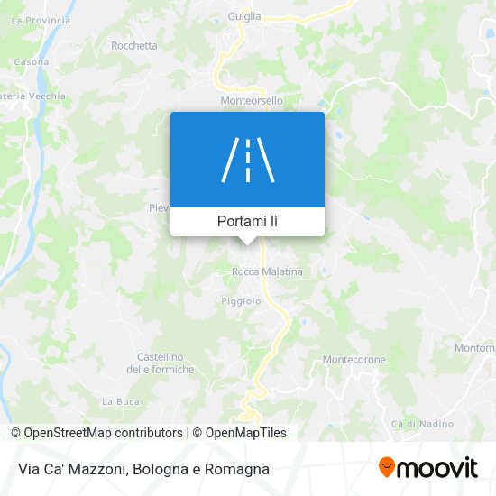 Mappa Via Ca' Mazzoni