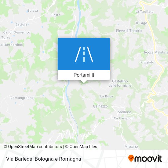 Mappa Via Barleda
