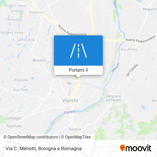 Mappa Via C. Menotti
